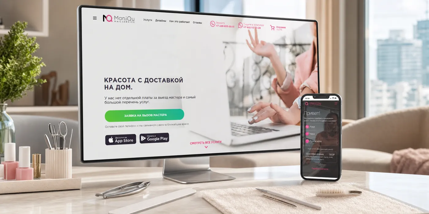 Стартап по вызову мастера на дом: сайт, приложения и продуктовая команда